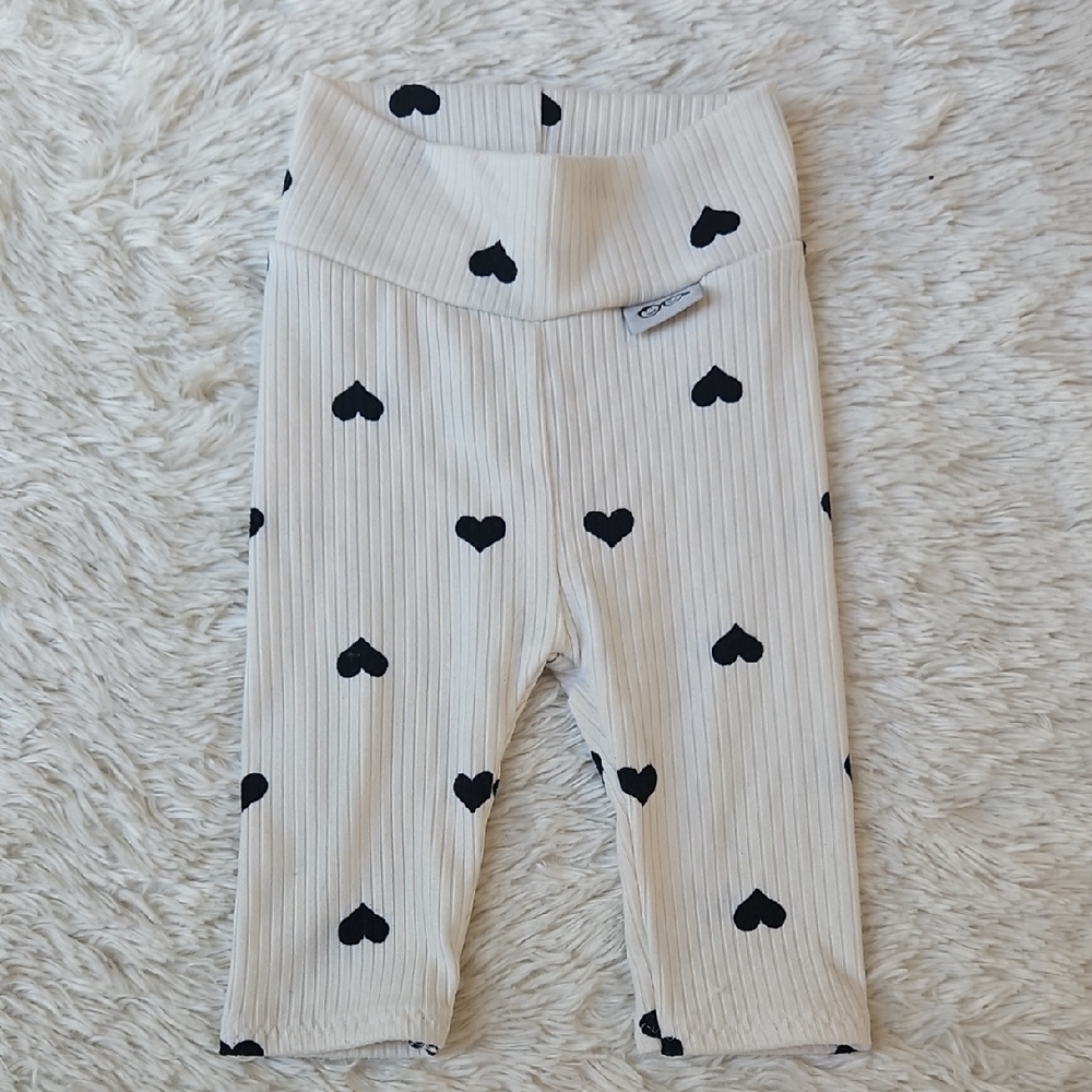Heart Patterned Baby Leggings